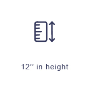 12inch in height